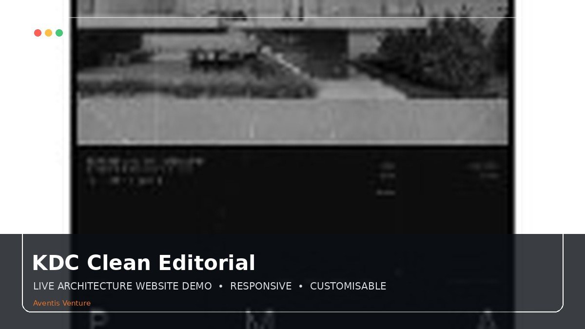 KDC clean editorial portfolio preview