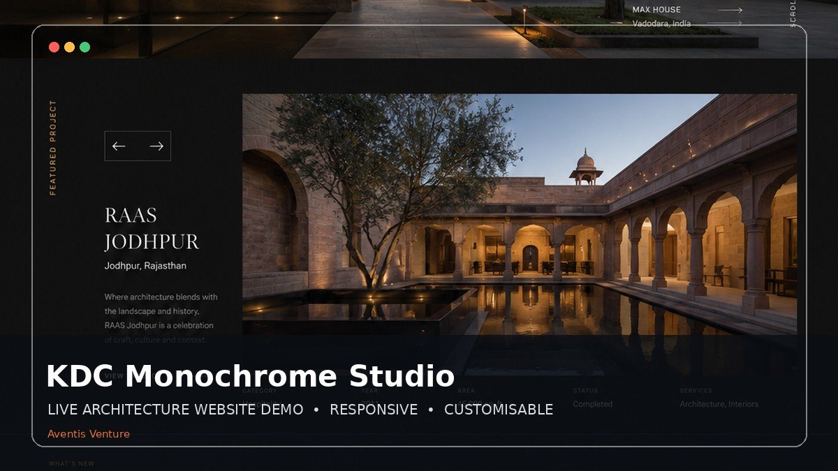 KDC monochrome editorial studio preview