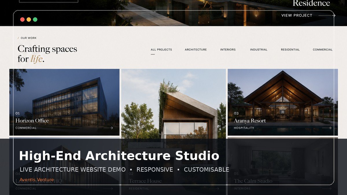 High end architecture studio preview